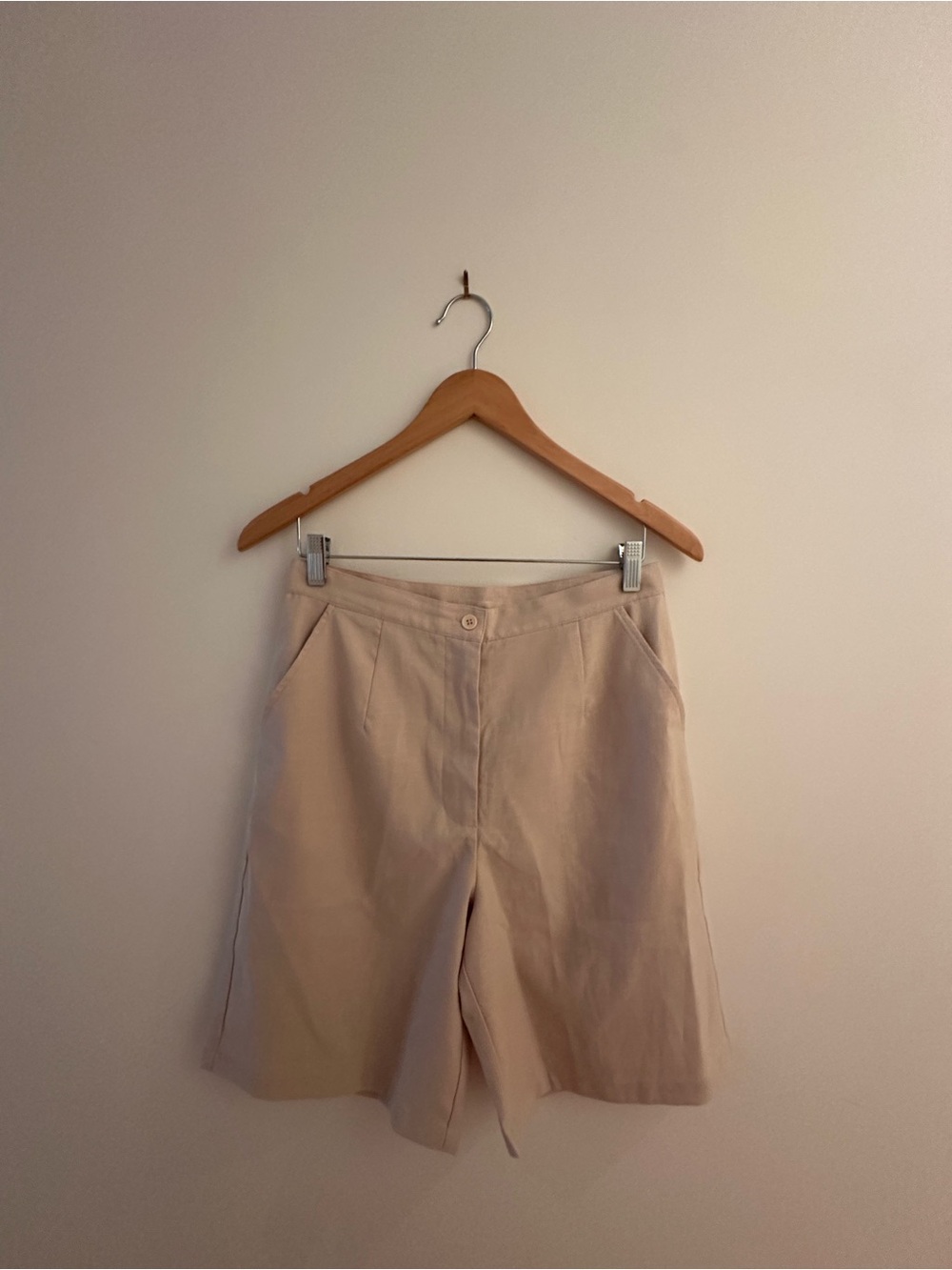 Beige Women's Tailored Shorts - Classic Summer Staple